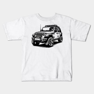 Cool jeep wrangler Car Off-Road Odyssey Kids T-Shirt